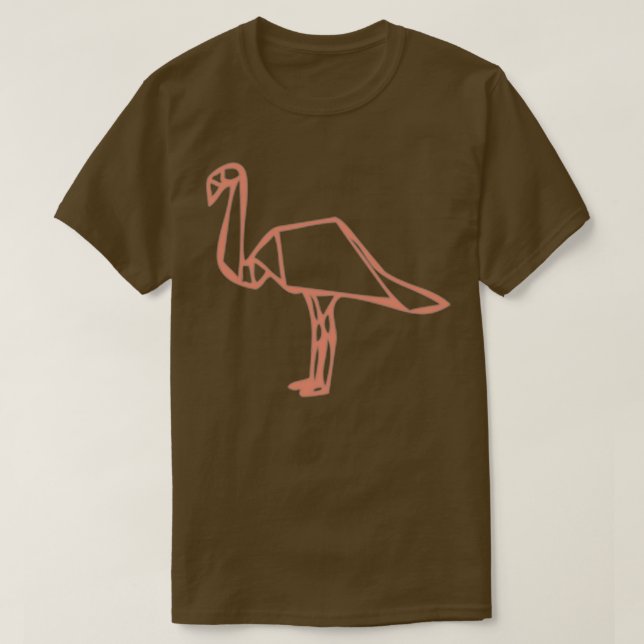Camiseta Origami Flamingo 9 (Diseño del anverso)