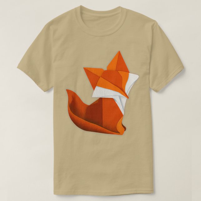 Camiseta Origami Fox 16 (Diseño del anverso)