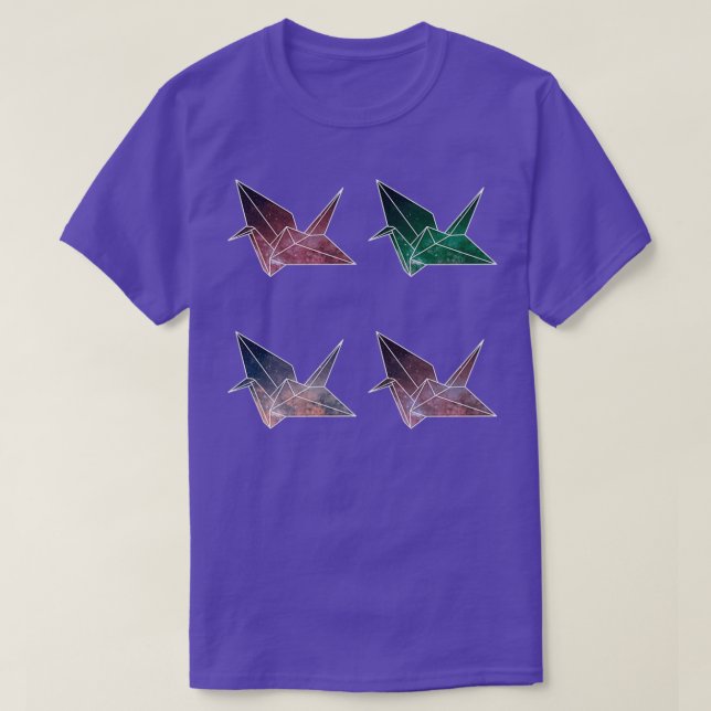 Camiseta Origami Galaxy Cranes Pack 1 (Diseño del anverso)