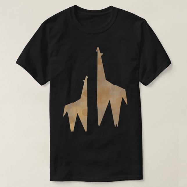 Camiseta Origami Giraffes (Diseño del anverso)