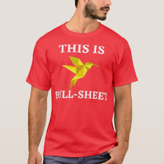 Camiseta Origami gracioso esto es BullSheet T
