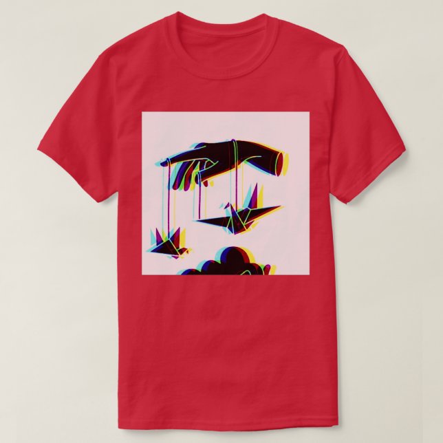 Camiseta Origami Hand (Diseño del anverso)