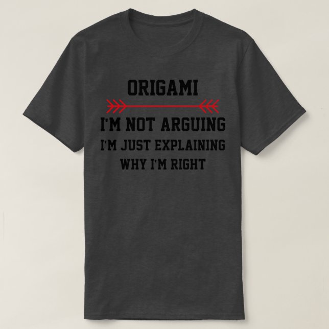 Camiseta Origami Im No Argumenta (Diseño del anverso)