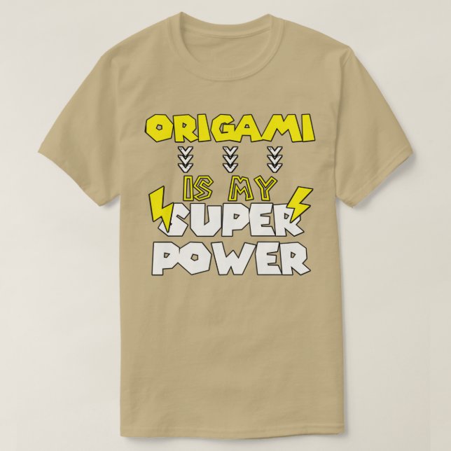 Camiseta Origami is My Super Power Funny Citas de Cumpleaño (Diseño del anverso)