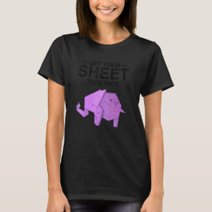 Camiseta Origami japonés y el colorido originami Kirigami 2