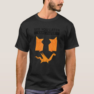 Camiseta Origami japonés y el colorido originami Kirigami 5