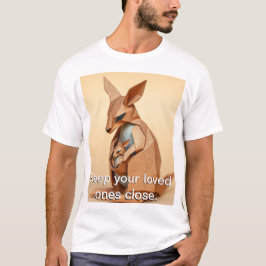 Camiseta Origami Kangaroo y su Joey