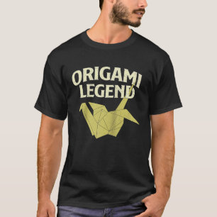 Camiseta Origami Legend Paper plegable Origamist japonés R