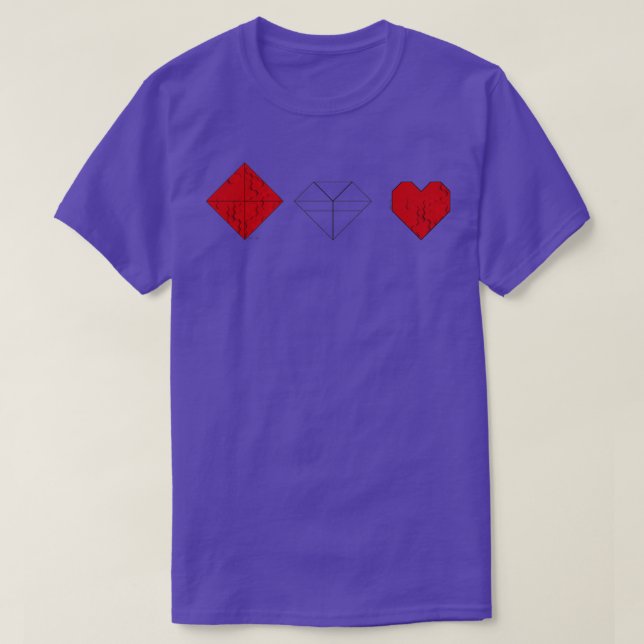 Camiseta Origami Love 5 (Diseño del anverso)