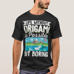 Camiseta Origami Master Paper Folding Craft Crane Life With