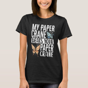 Camiseta Origami Master Paper plegable Crane Crane mi papel