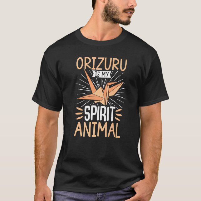 Camiseta Origami Master Paper plegable Crane Orizuru I (Anverso)