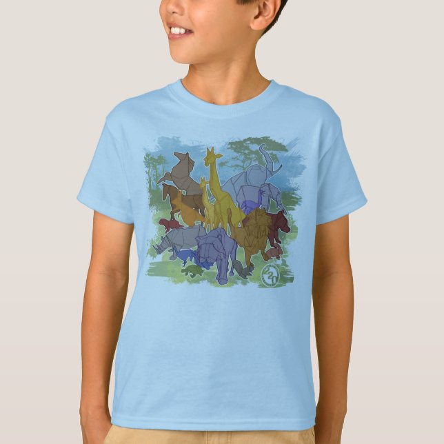 Camiseta Origami Menagerie (Anverso)