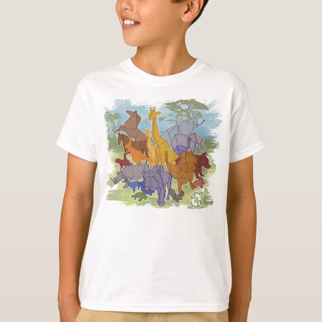Camiseta Origami Menagerie (Anverso)
