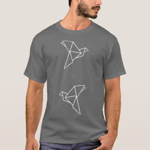 Camiseta origami negro