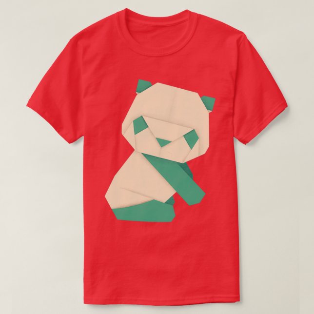 Camiseta Origami Panda 10 (Diseño del anverso)