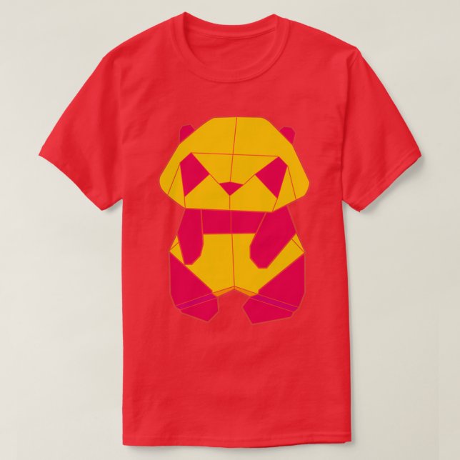 Camiseta Origami Panda 6 (Diseño del anverso)