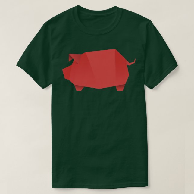 CAMISETA ORIGAMI PIG 6 (Diseño del anverso)