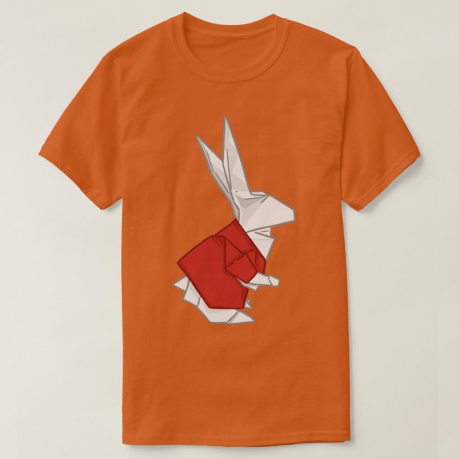 Camiseta Origami Red Bunny Bunniesmee Wonderland (Diseño del anverso)