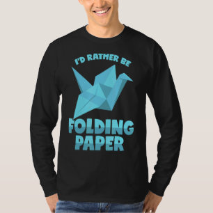 Camiseta Origami Saying Paper Follando Grúa Japón