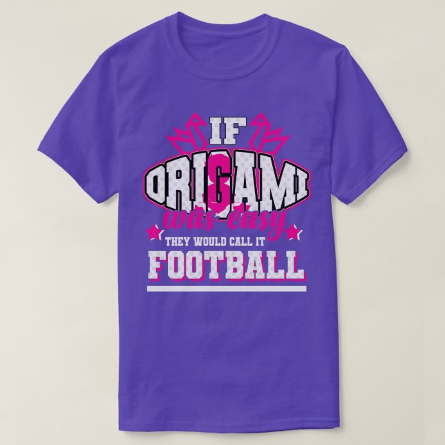 Camiseta Origami Si fuera fácil ellos lo llaman fútbol (Diseño del anverso)