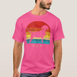Camiseta Origami Silhouette Dog Retro Sunset