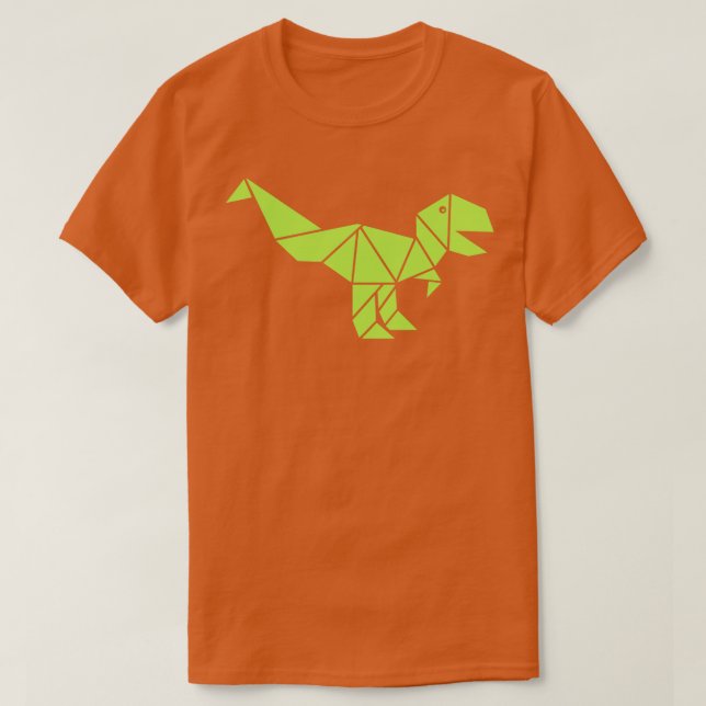 Camiseta Origami TRex (Diseño del anverso)