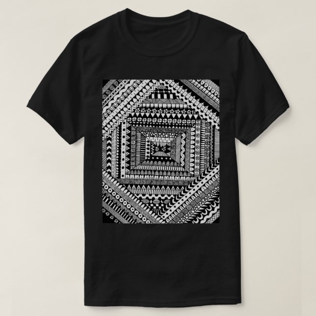 Camiseta Origami tribal (Diseño del anverso)