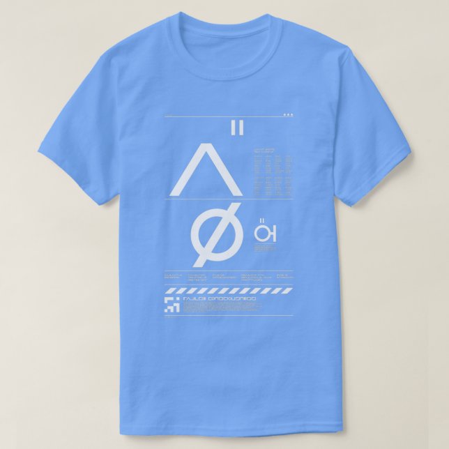 Camiseta Origen del índice es igual a cero invertido (Diseño del anverso)