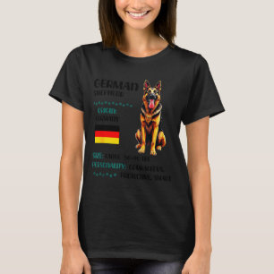 Camiseta Origen del Pastor Alemán Chistoso Amante del Pasto