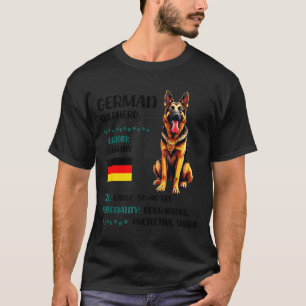 Camiseta Origen del Pastor Alemán Chistoso Amante del Pasto