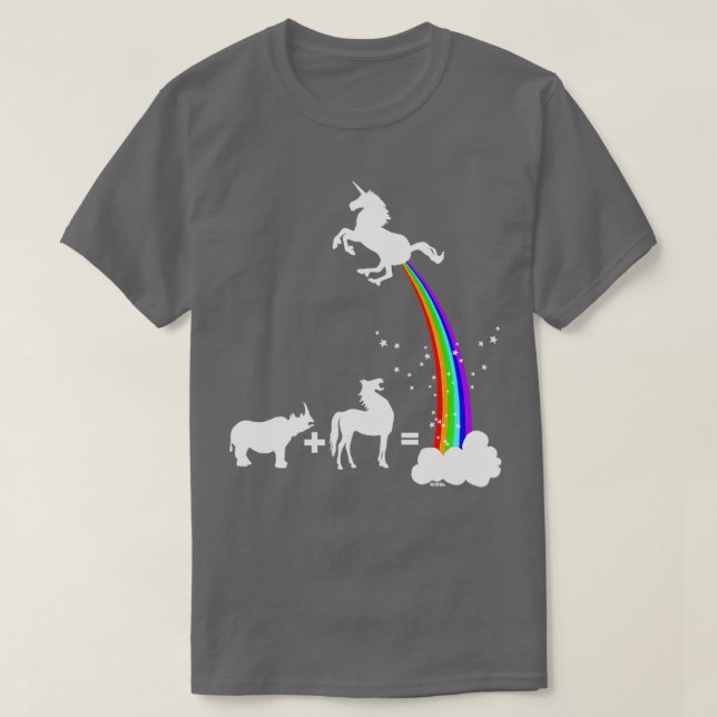 Camiseta Origen divertido de unicornio (Diseño del anverso)