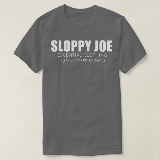 Camiseta Orígenes de calidad de vestimenta esencial de Joe  (Diseño del anverso)