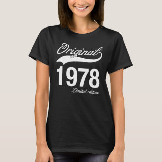 Camiseta Original 1978 Tee 47 Años Hombres de Edad Mujeres 