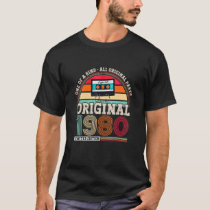 Camiseta Original 1980 42º Cumpleaños Para Hombres Y