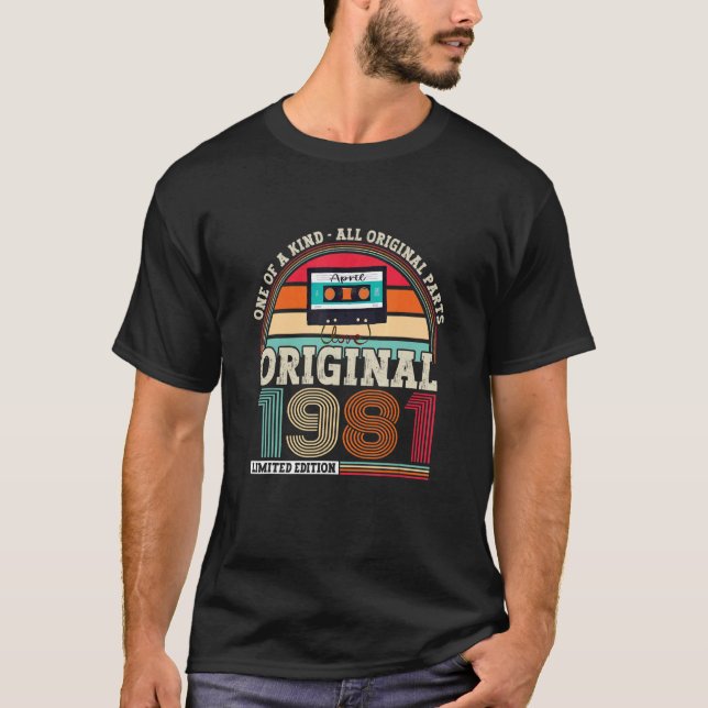 Camiseta Original 1981 41º Cumpleaños Para Hombres Y Mujere (Anverso)