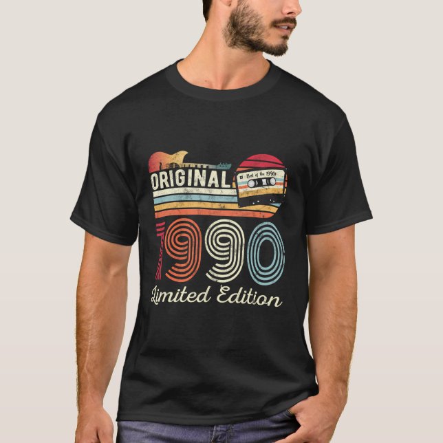 Camiseta Original 1990 Guitarra Músicos Cassette T (Anverso)