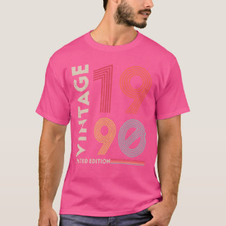 Camiseta Original 1990 Vintage Vintage Retro Anniversary fr