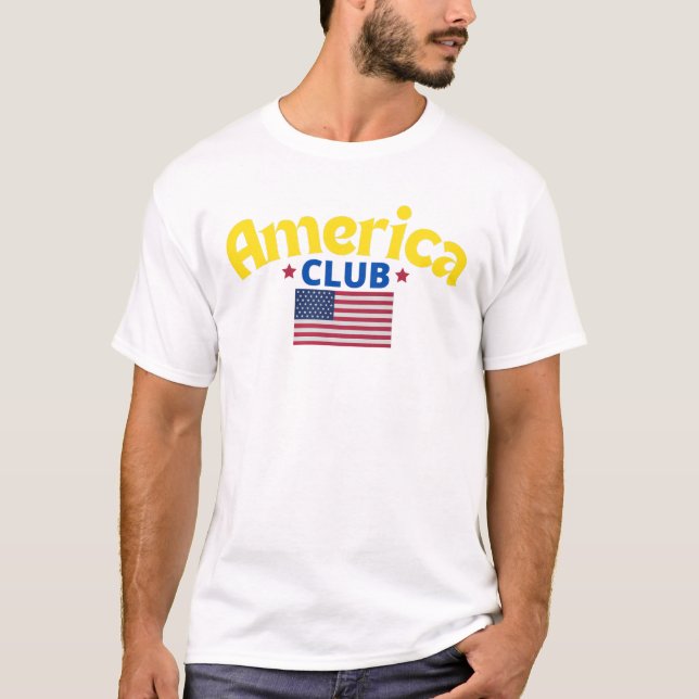Camiseta Original America Club USA True Classic Tees (Anverso)