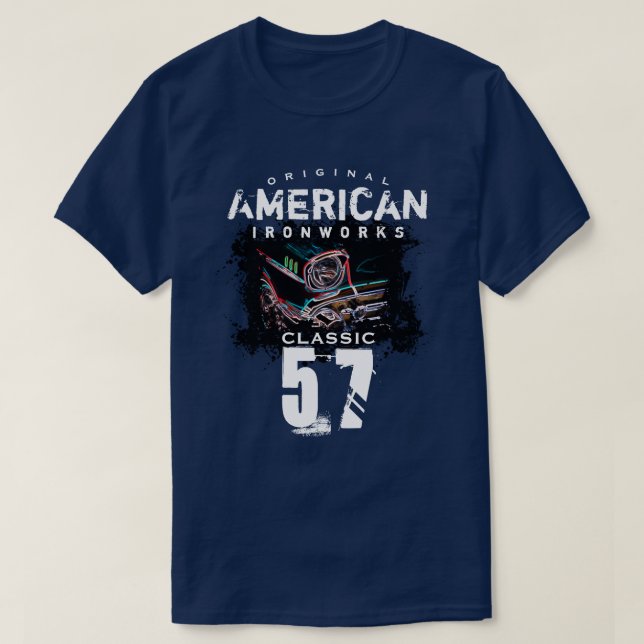 Camiseta Original American Ironworks Classic 57 Car (Diseño del anverso)