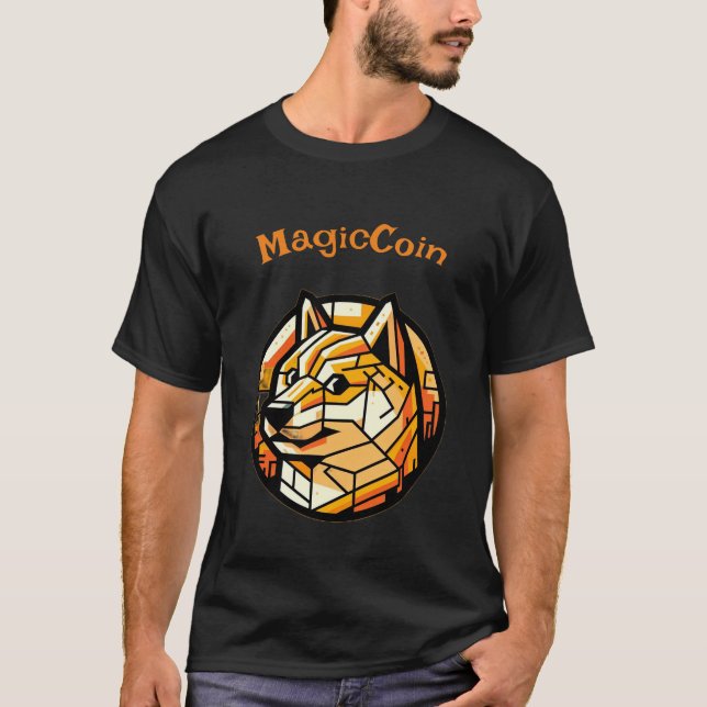Camiseta Original and elegant black cryptocurrency t-shirt. (Anverso)