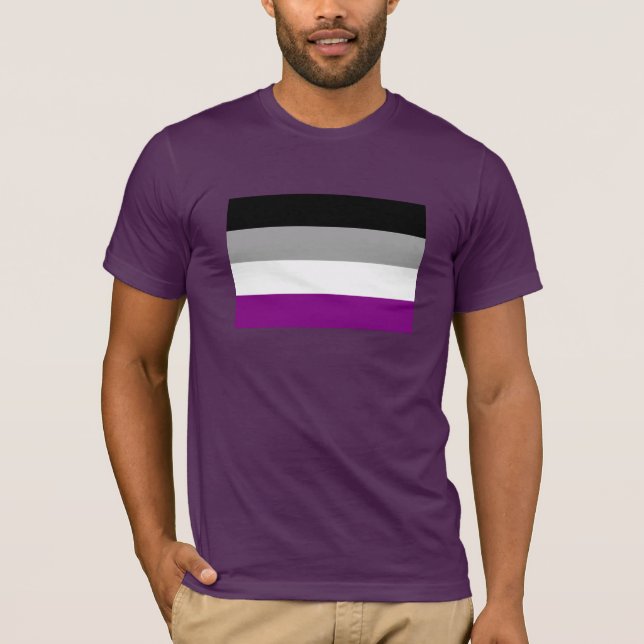 CAMISETA ORIGINAL ASEXUAL DE LA BANDERA (Anverso)