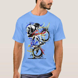 Camiseta Original Bmx Flatland Rojo Amarillo