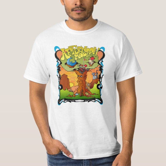 Camiseta Original del grifo de Jon de la luna de la tarde (Anverso)