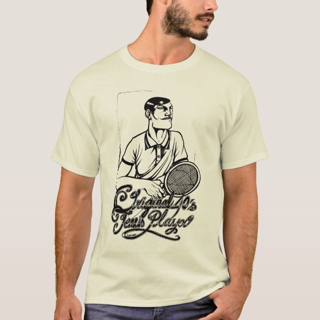 Camiseta original del jugador de tenis de los años (Anverso)