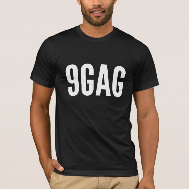 Camiseta original del logotipo 9gag - reflejada (Anverso)