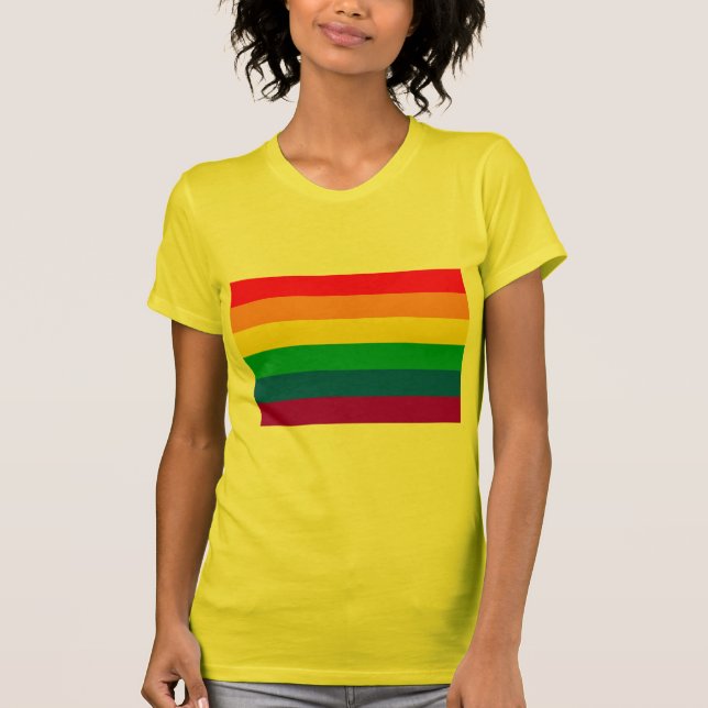 CAMISETA ORIGINAL GAY DE LA BANDERA (Anverso)