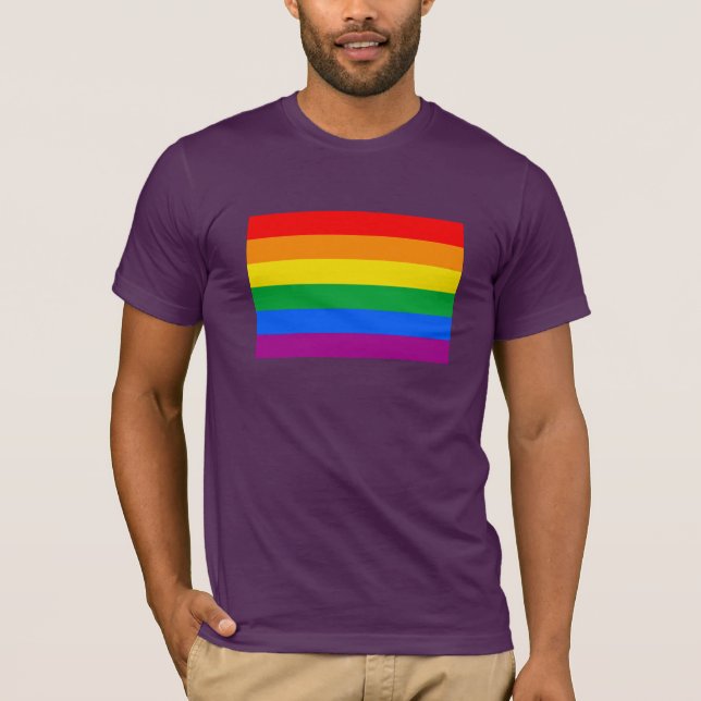 CAMISETA ORIGINAL GAY DE LA BANDERA (Anverso)