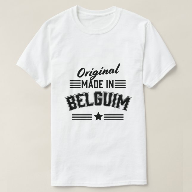 Camiseta Original hecho en Bélgica (Diseño del anverso)