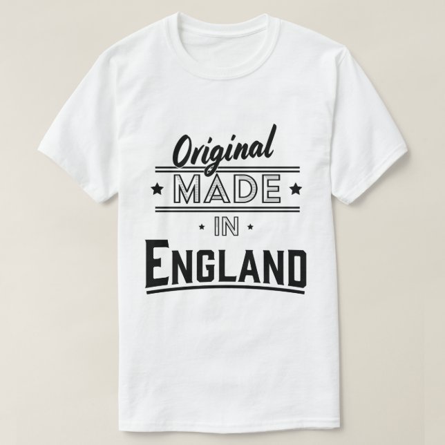 Camiseta Original hecho en Inglaterra (Diseño del anverso)